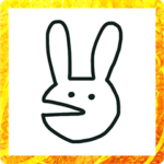 2023 年賀状 うさぎ あけおめ