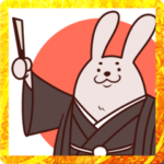 袴うさぎのあけおめスタンプ