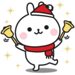 冬に使えるうさぎの敬語スタンプ