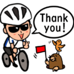 自転車乗りのラインスタンプ1