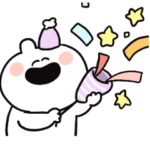 年中使えるうごくゆるうさスタンプ