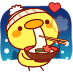 動くメッセージひよこ年賀＆冬♪