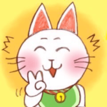 元気招き猫。明るくニャーニャン