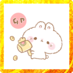 わたあめみたいなうさぎさんあけおめ。