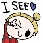 nenerinシンプル日常会話スタンプ675英語