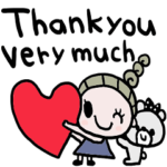 nenerinシンプル日常会話スタンプ668英語