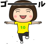 ブラジルを応援するサッカー女子#10