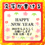 文字が書ける♪大人しんぷる年賀状