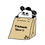 カフェ大好きいぬづかさん。