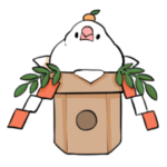 2023年 謹賀ふくふく文鳥