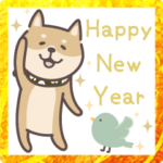 しば犬♡飛び出すスタンプ