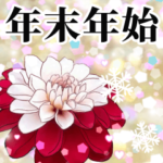 ❤️年末年始大きく飛び出すキラキラなお花