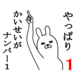 かいせいが使う面白名前スタンプ