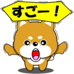 動く！お返事豆柴