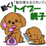 動く！トイプー親子