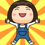 オーバーオール女子