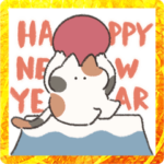 お正月　ゆるい猫のやつ　2023
