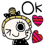 nenerinシンプル日常会話スタンプ696英語