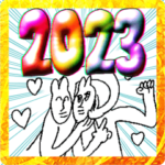 2023あけおめ元気スタンプ