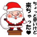 ひょうきんなぽっちゃりサンタ