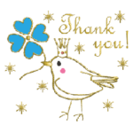 キラキラのグリーティングカード