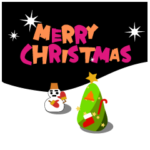 冬のグリーティングカードスタンプ 01