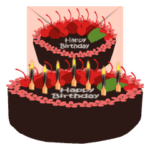 誕生日のグリーティングカード 