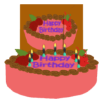 誕生日のグリーティングカード 