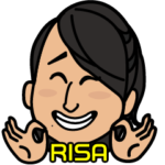 名前入り似顔絵スタンプ_りささん