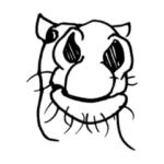 なんともいえない表情の馬