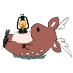 エゾ鹿ろくぼーくんのキャンプスタンプ