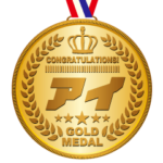 名前入り金メダルスタンプ！！★女子★