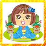 ゴルフ女子の楽しい年末年始（ブルー）