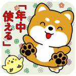 飛び出す豆柴「年中使える」