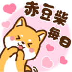 赤豆柴 きなこ♡毎日使えるスタンプ