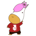 桜の左馬・うまナリの北海道弁スタンプ