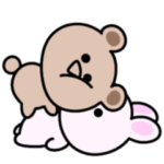 純粋な気持ち♡シュールなミニくま