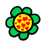 カラフルなお花たち　可愛い絵文字