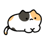 動く！ゆるい三毛猫