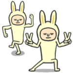 うさぎをかぶった人間のハッピーイヤー