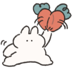 文字なし うさぎときどきにんじん4