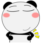 年中使えるパンダ　ポップでカラフル