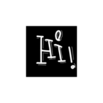 ブラックボード風手描きあいさつ