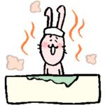 温泉大好き！うさぎさん
