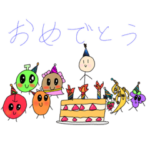 果物スタンプ♪