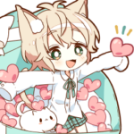 気持ちを伝える♡ゆるねこ男子スタンプ