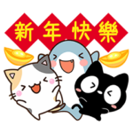 ５匹のちび猫とちびサメ