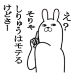 しりゅうが使う面白名前スタンプ