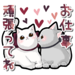 好きを素直に伝える♡癒しの猫スタンプ