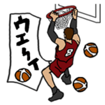 とびだす！バスケくん「ゴリゴリ試合中」